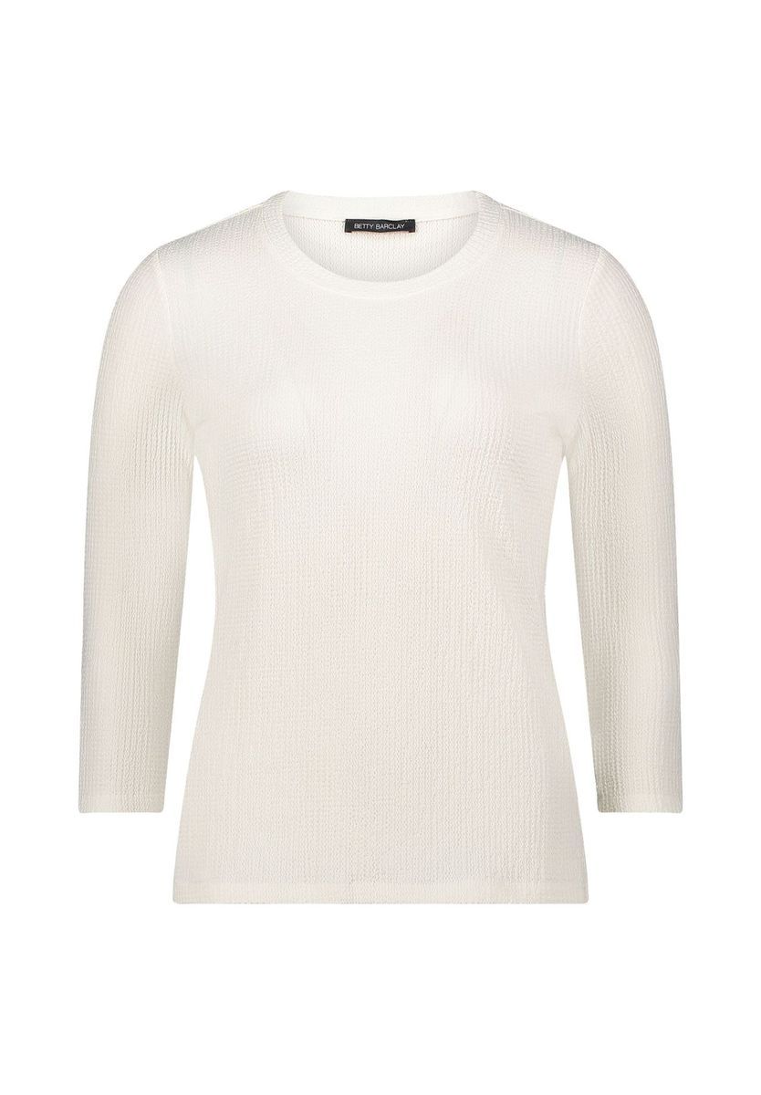 Strukturiertes Crinkle-Shirt mit 3/4-Arm