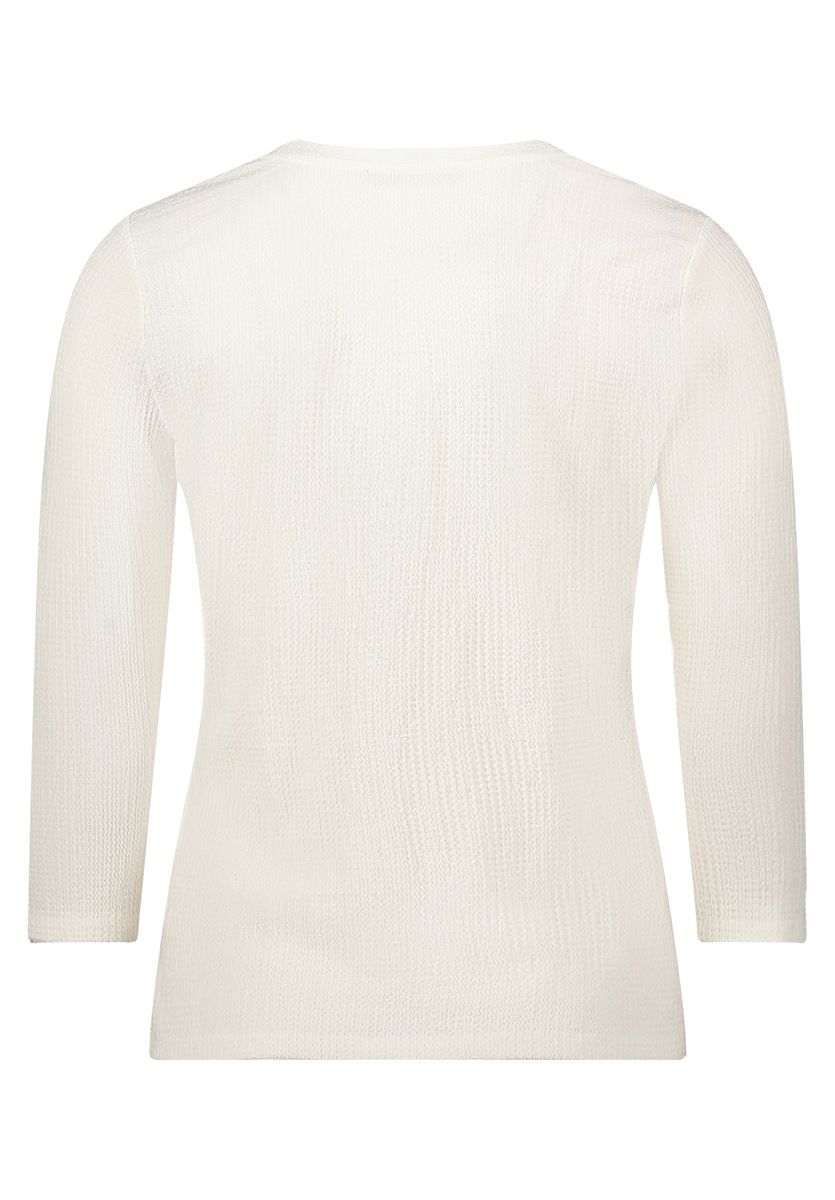Strukturiertes Crinkle-Shirt mit 3/4-Arm
