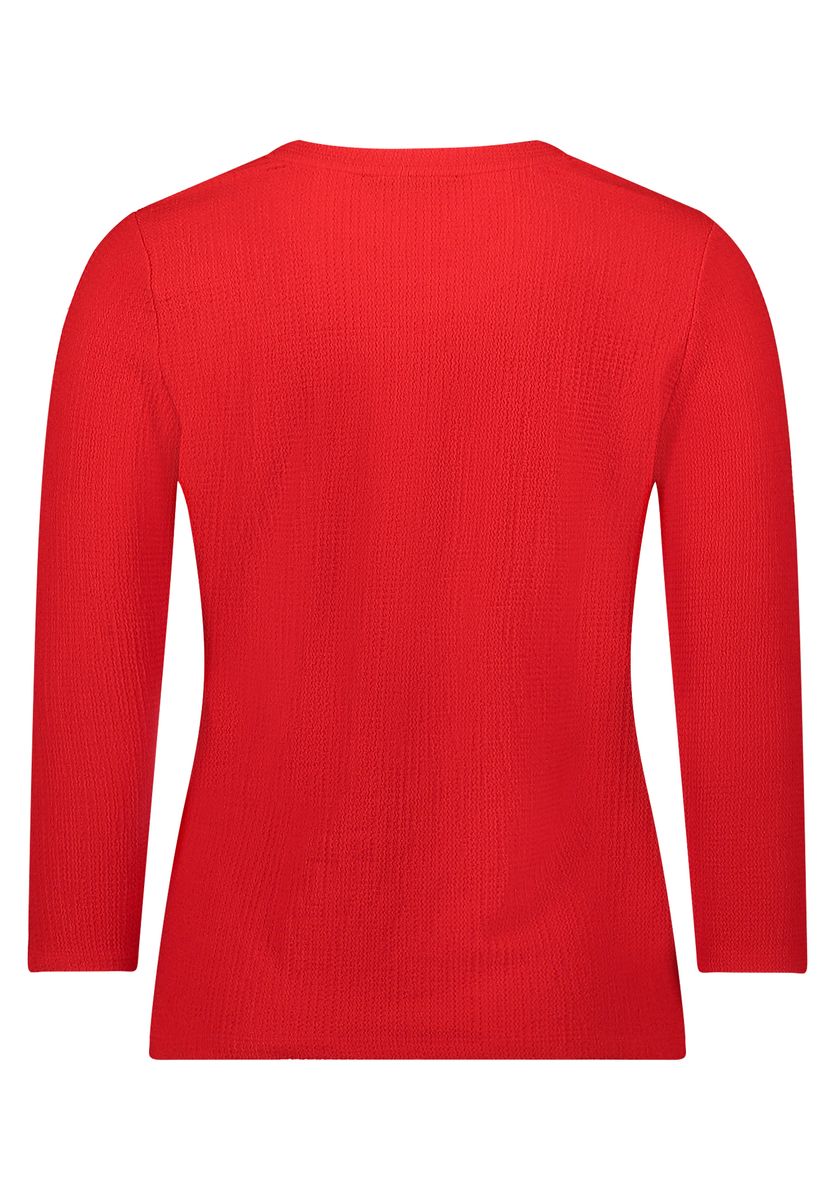 Strukturiertes Crinkle-Shirt mit 3/4-Arm