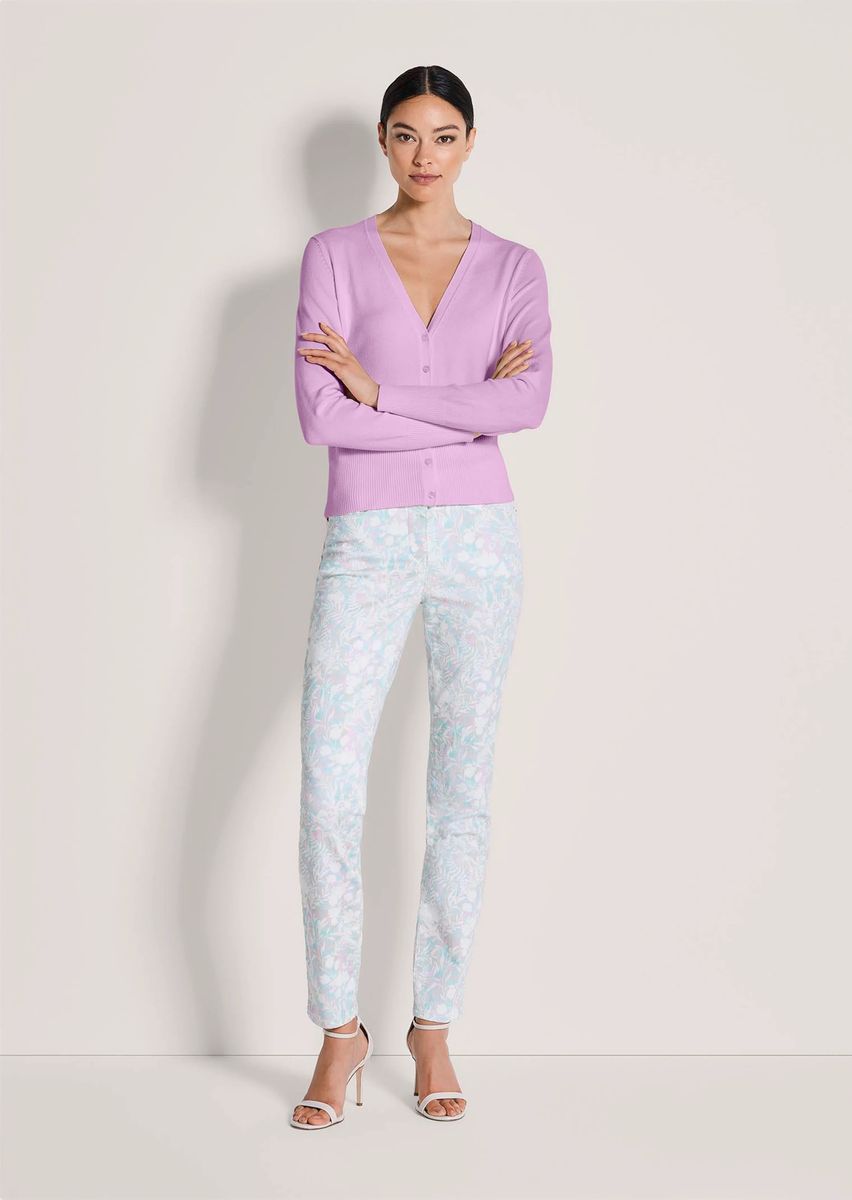 Eleganter Schmaler V-Ausschnitt Cardigan