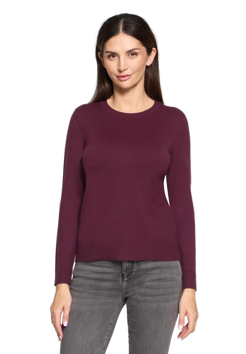 Klassischer Rundhals-Strickpullover