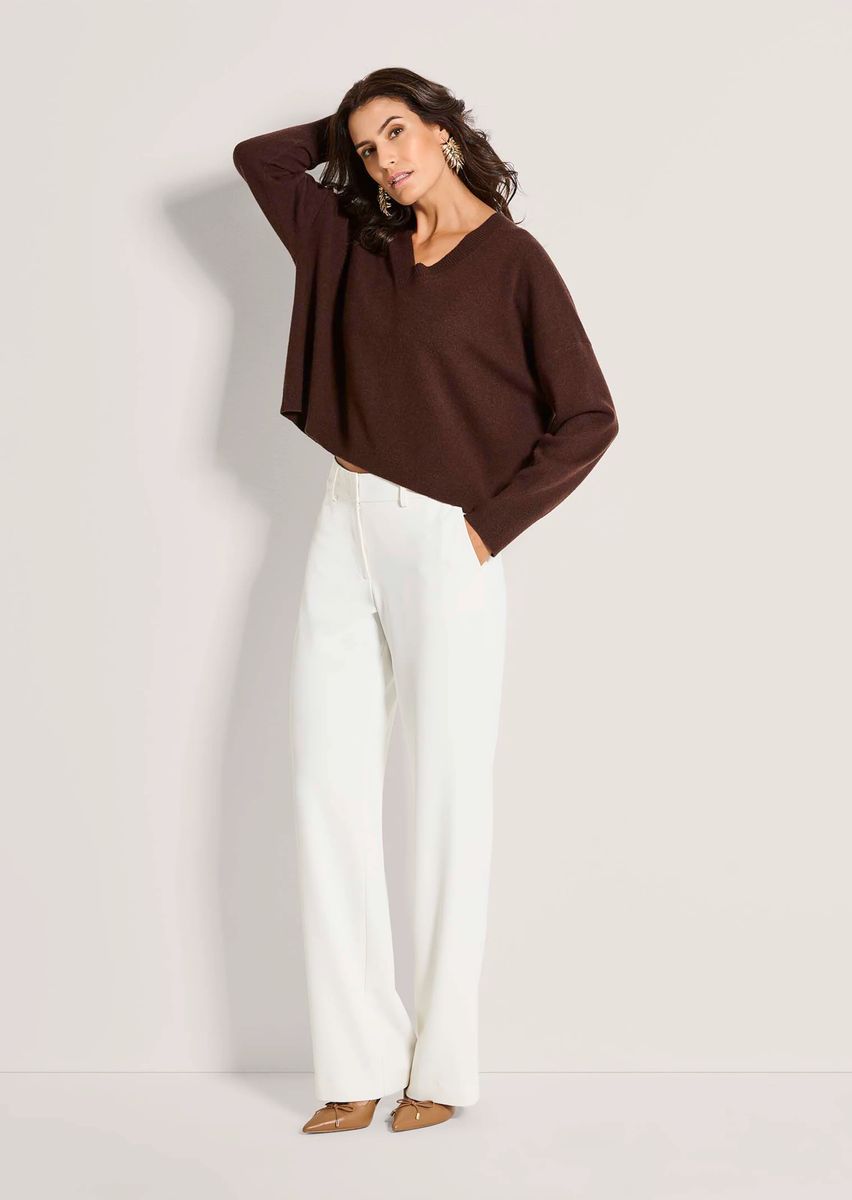 Oversize-Pullover aus Schurwolle und Kaschmir