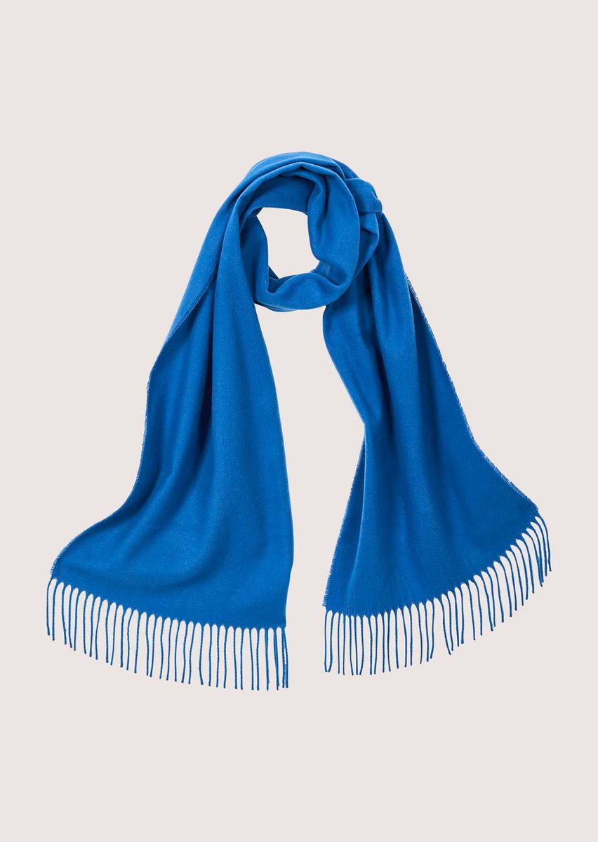 Weicher Cashmink-Strickschal mit Fransen