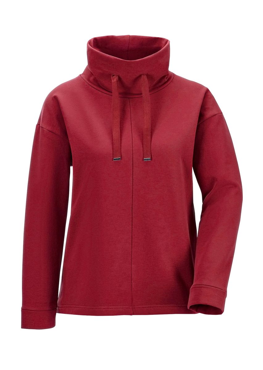 Gemütliches Jersey-Sweatshirt mit Stehkragen