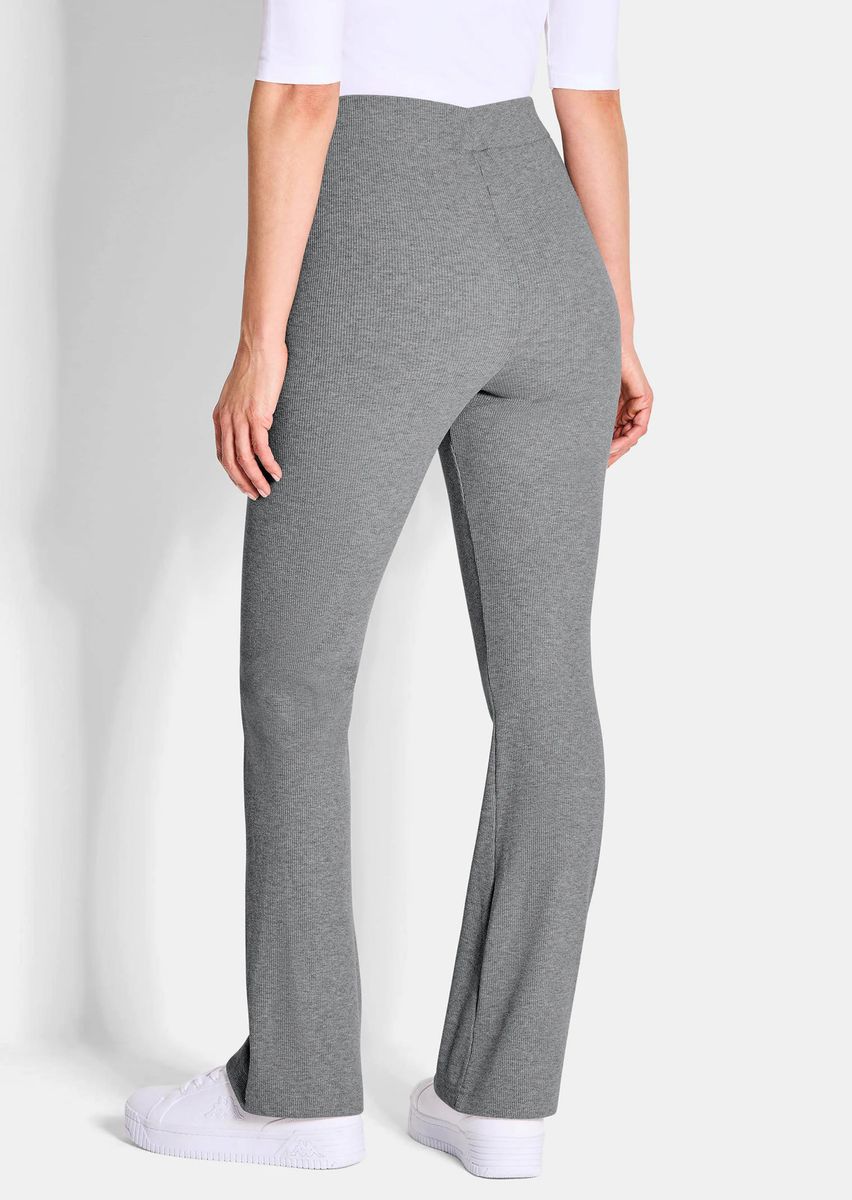 Gerippte Lounge-Hose mit geradem Bein