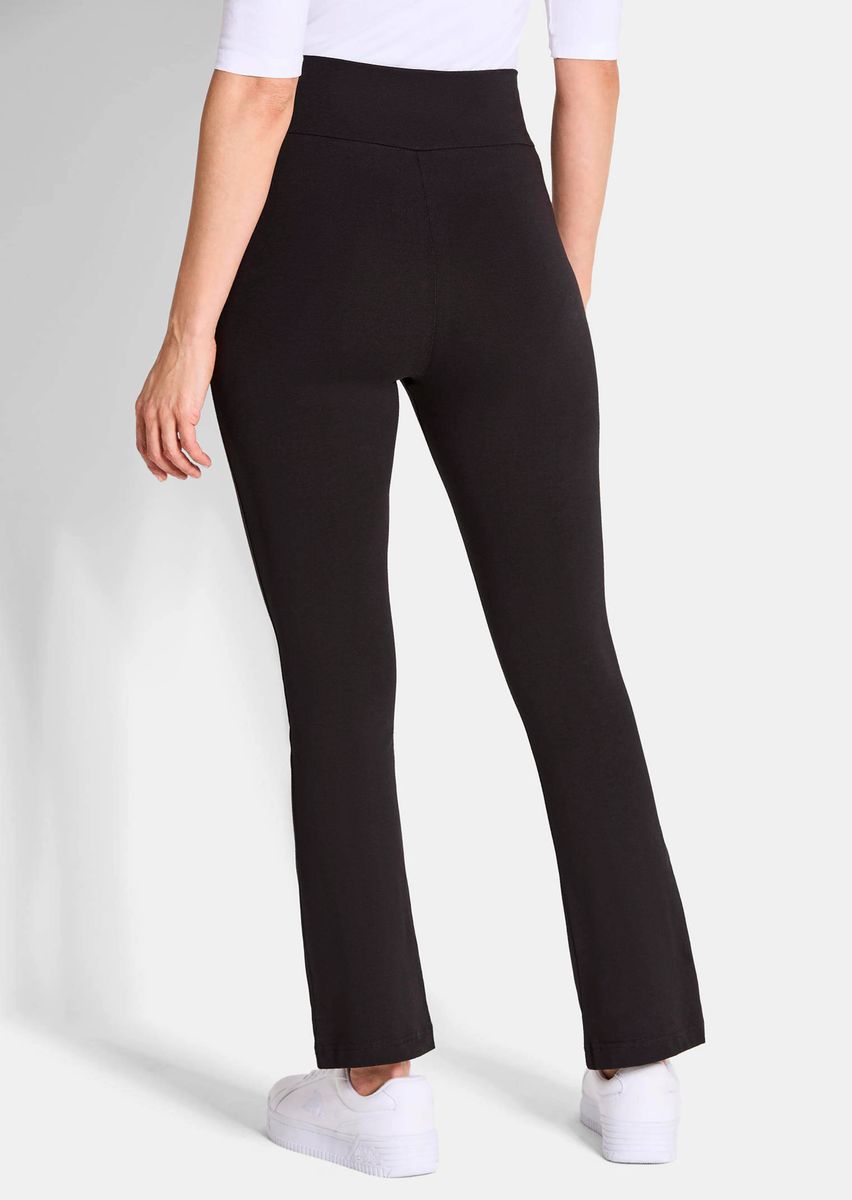 Ausgestellte Baumwoll-Leggings mit Hochbund
