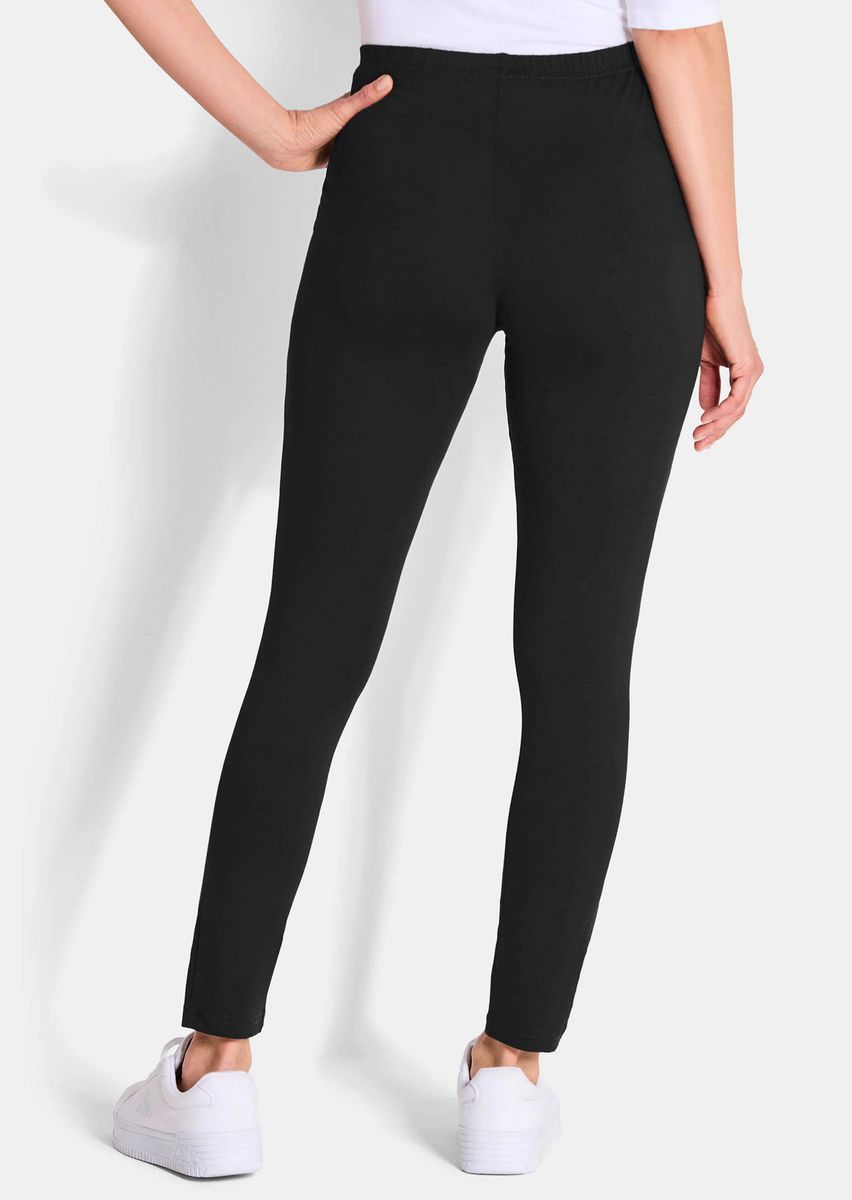 Hüfthohe Baumwoll-Stretch-Leggings