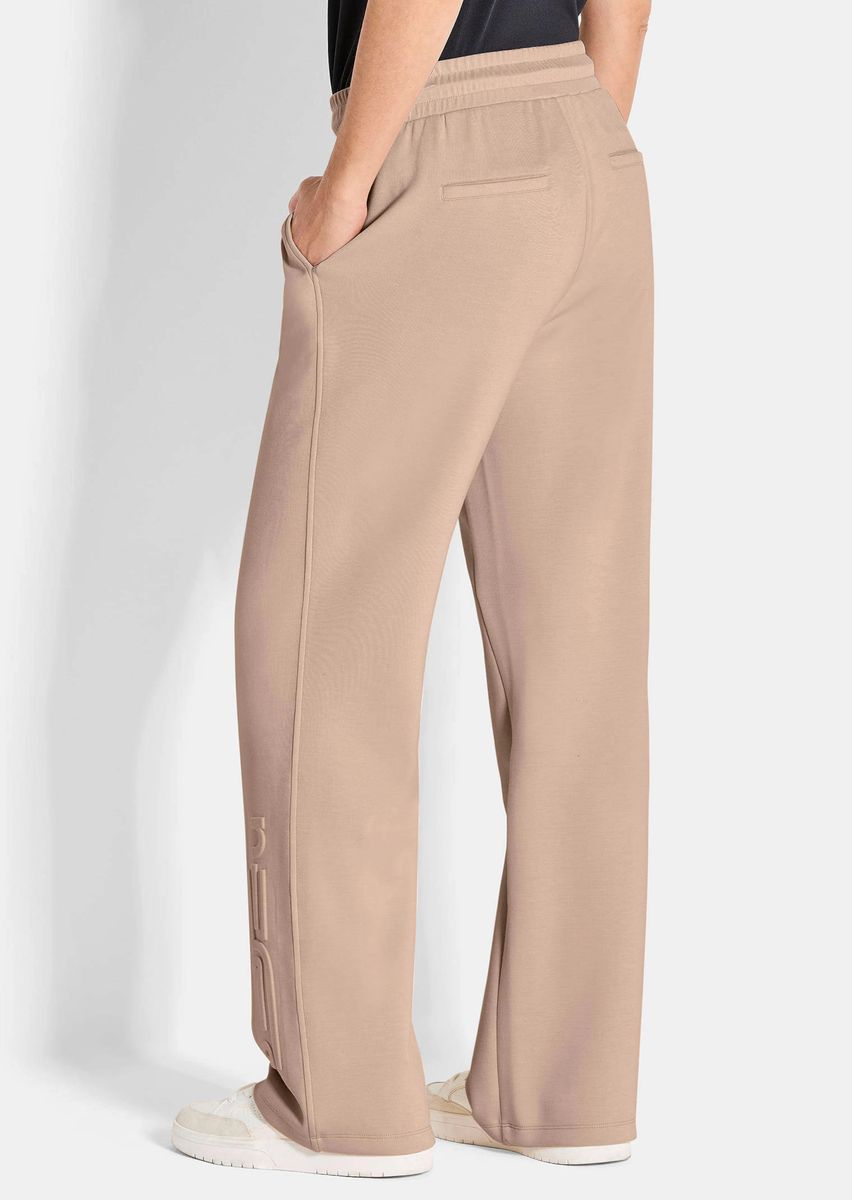Gerade Jogginghose aus Viskose-Jersey