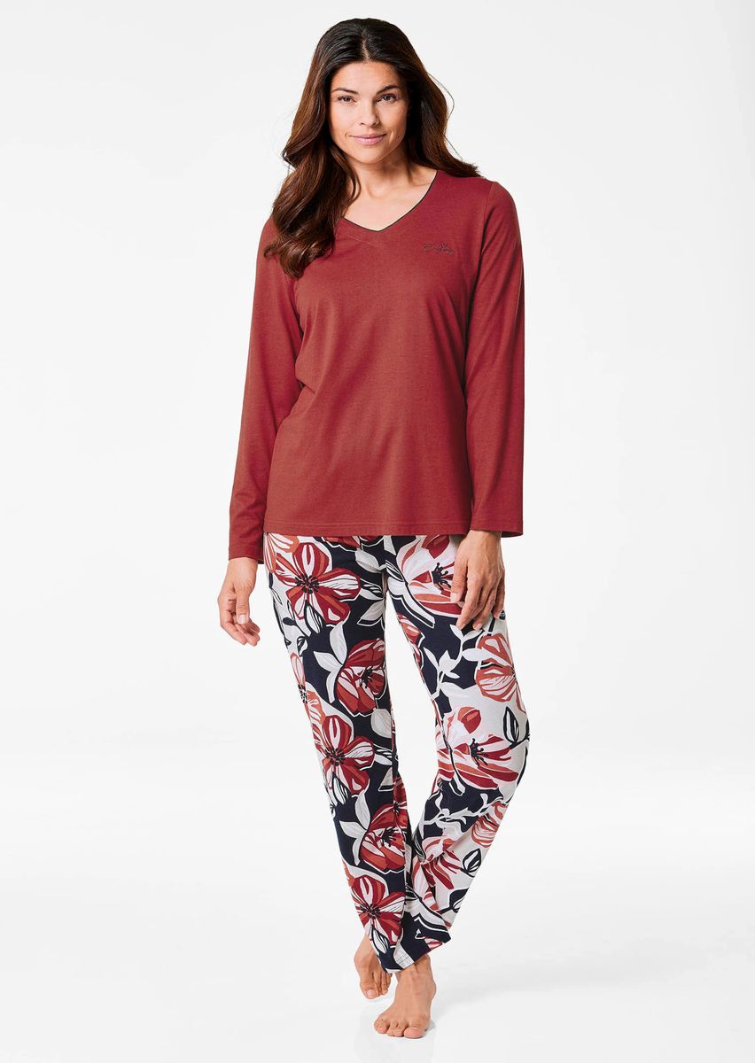 Pyjama-Set mit floralem Print