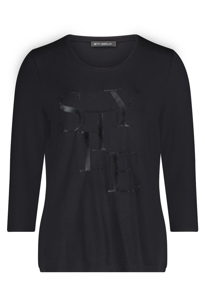 Verziertes 3/4-Arm Jersey-Top