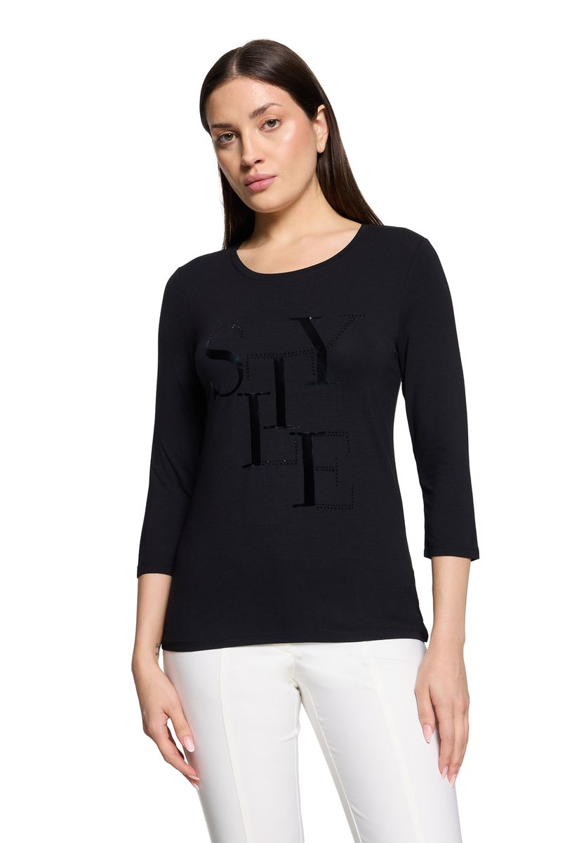 Verziertes 3/4-Arm Jersey-Top