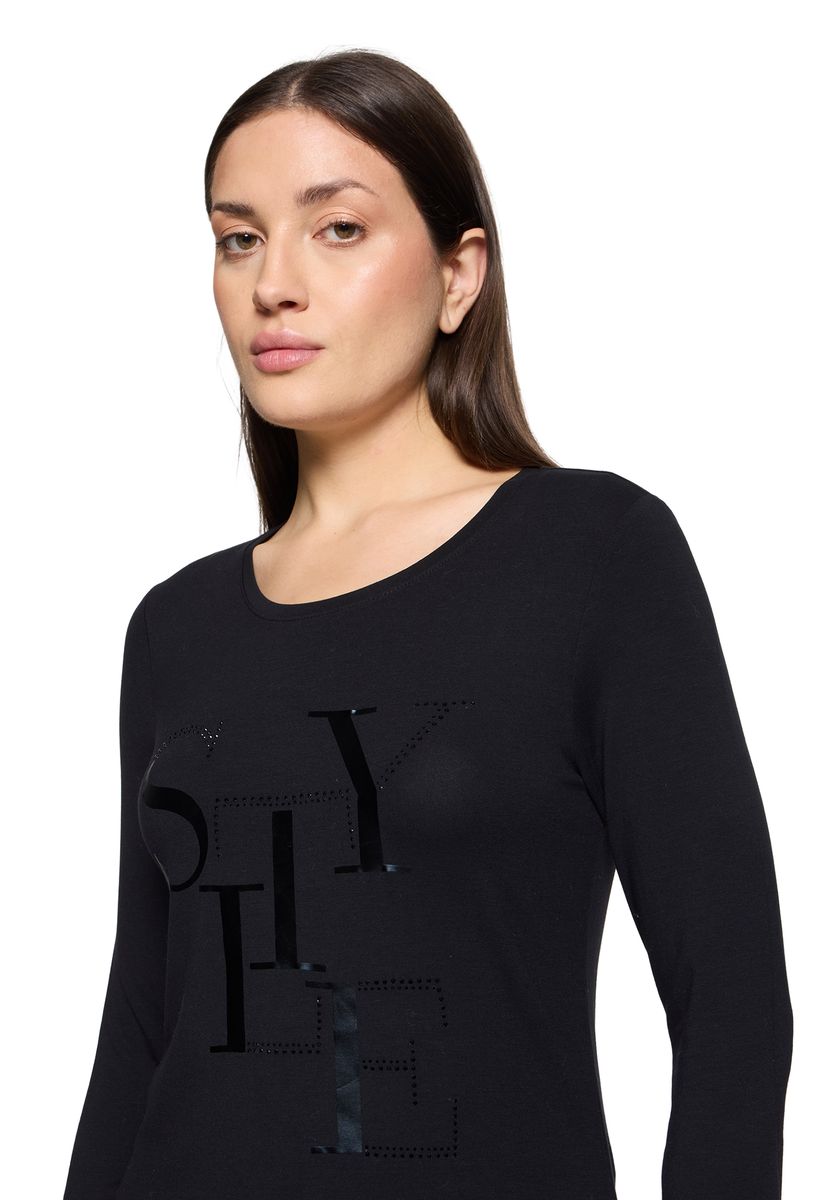 Verziertes 3/4-Arm Jersey-Top
