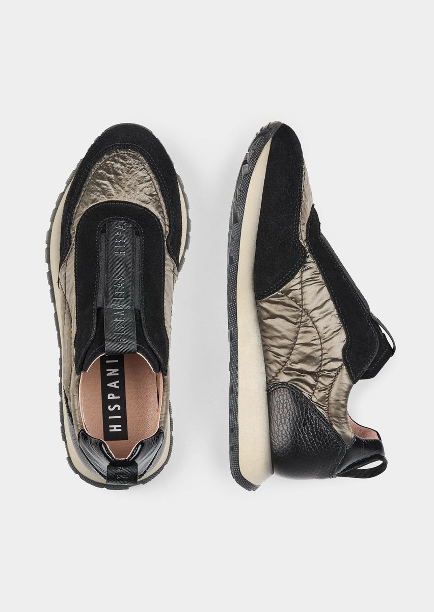 Gesteppte Slip-On Plateau Sneaker
