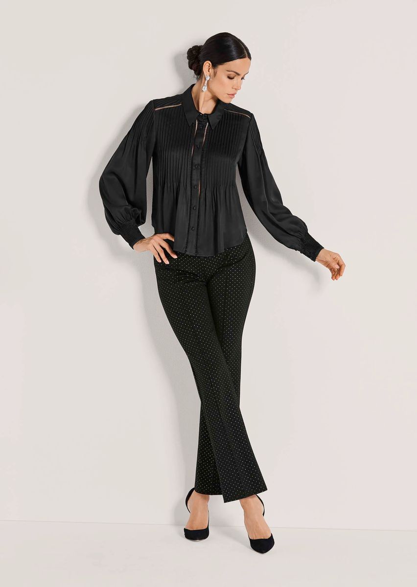 Elegante Biesen-Bluse aus Viskose
