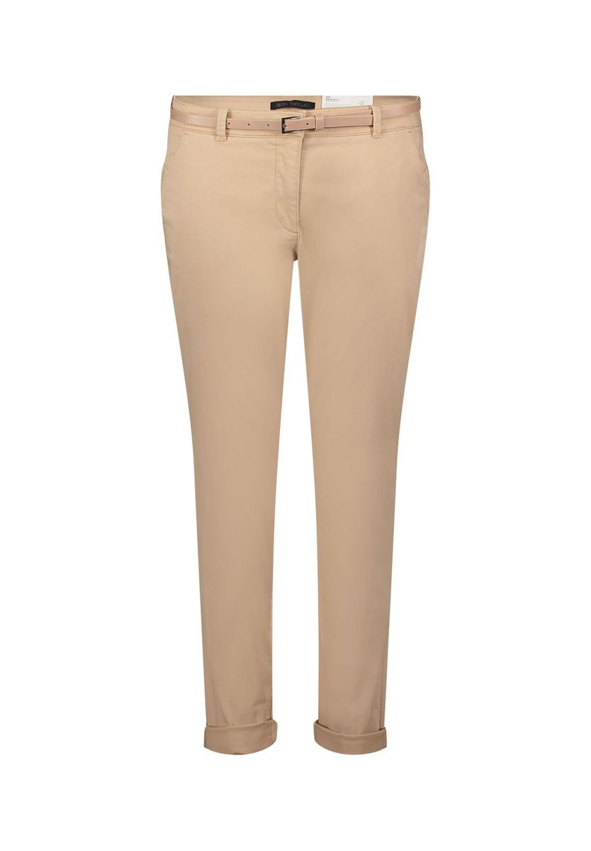 Lockere 7/8 Chino-Hose mit Gürtel