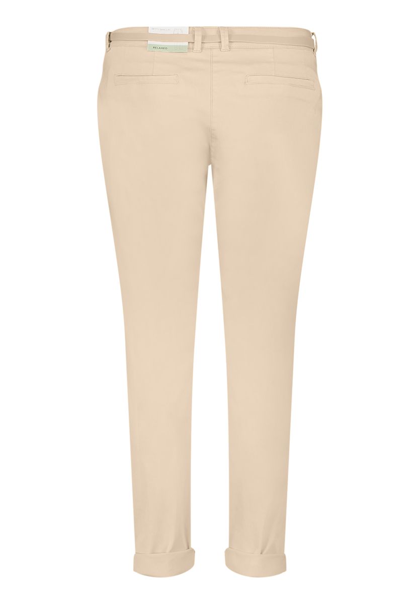 Lockere 7/8 Chino-Hose mit Gürtel