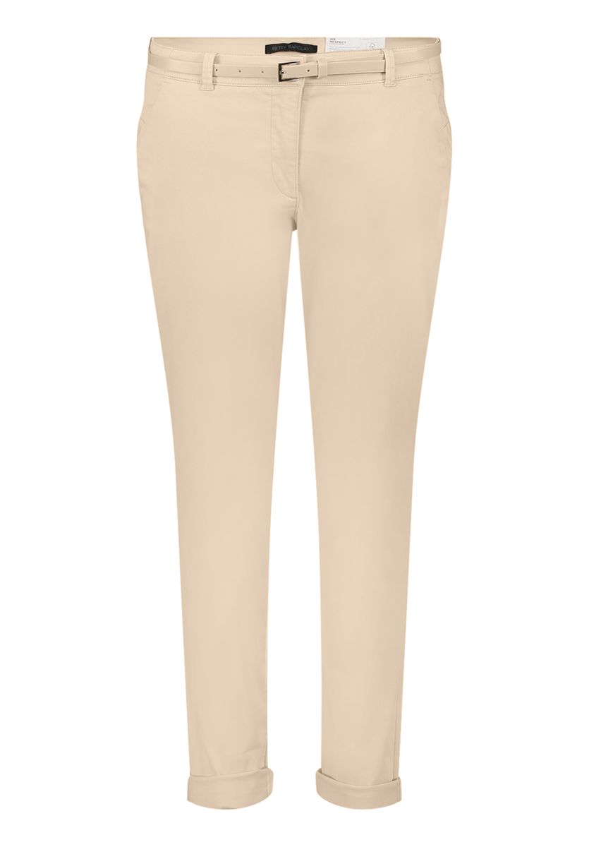 Lockere 7/8 Chino-Hose mit Gürtel