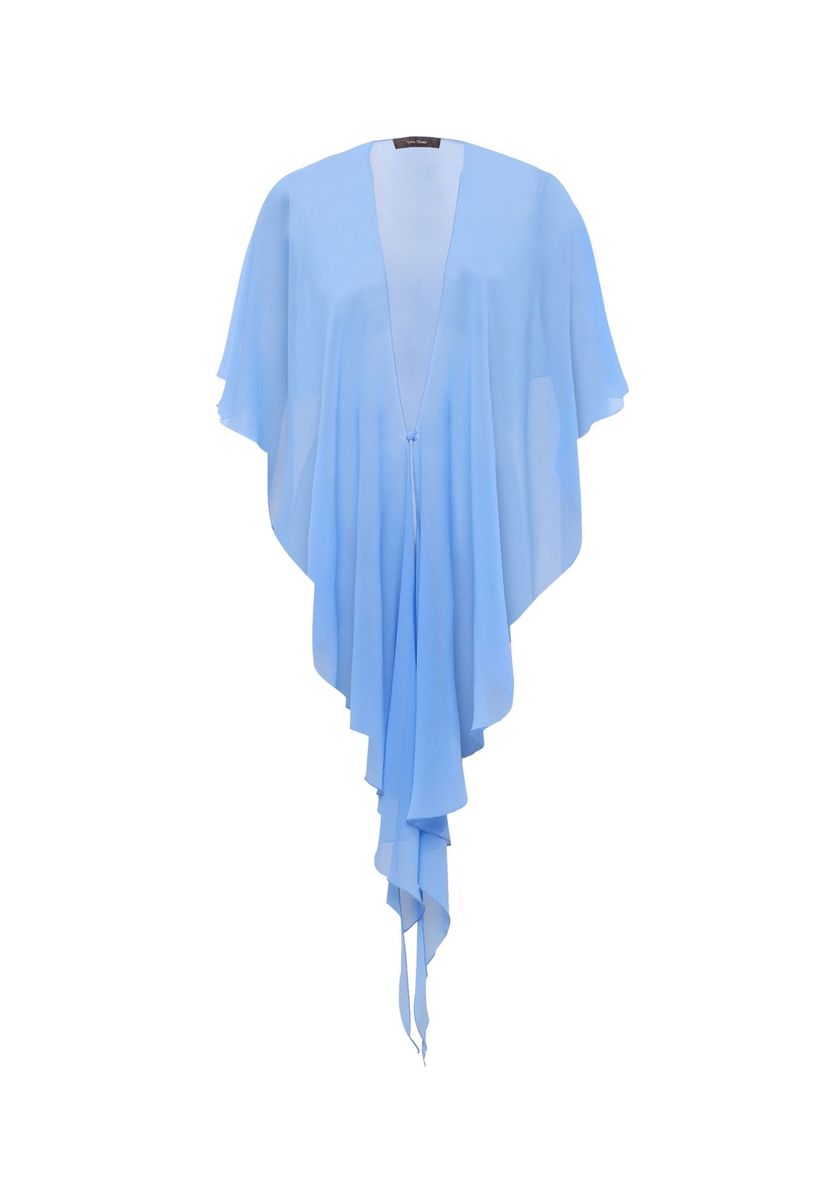 Elegante Chiffon-Stola mit Volant