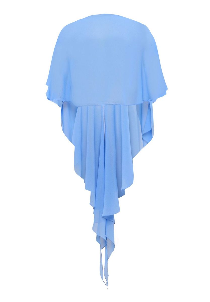 Elegante Chiffon-Stola mit Volant