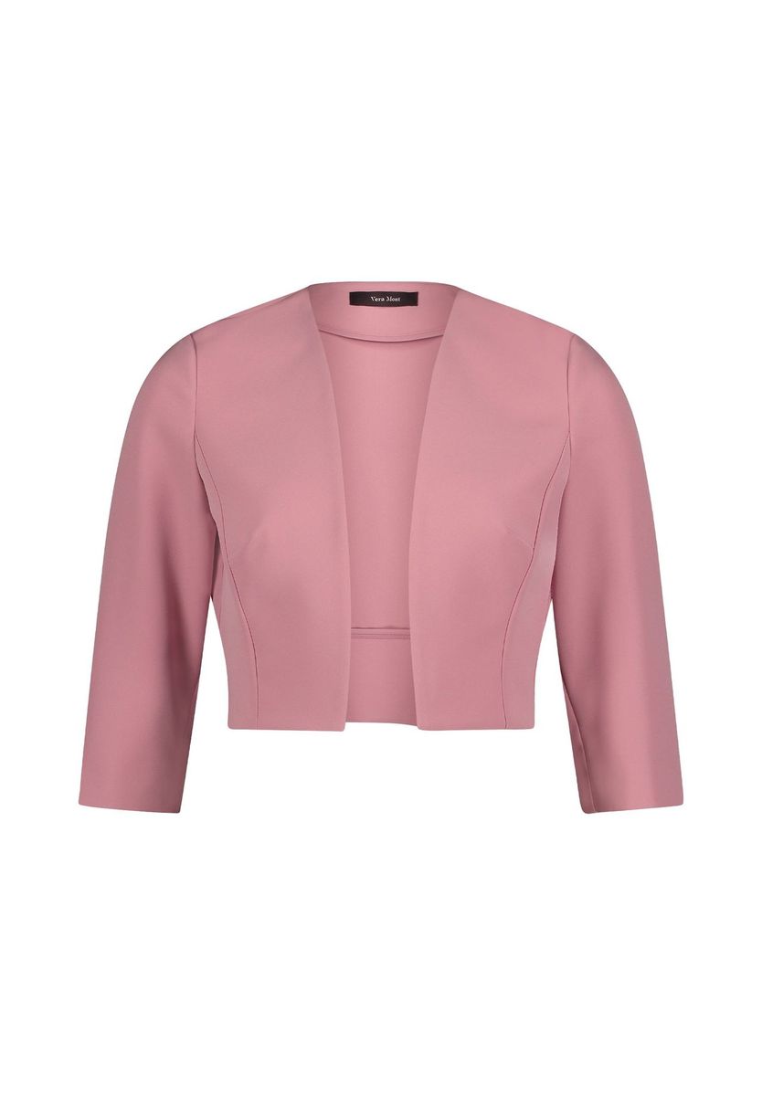 Elegantes Satin-Bolero mit Ärmelschlitzen