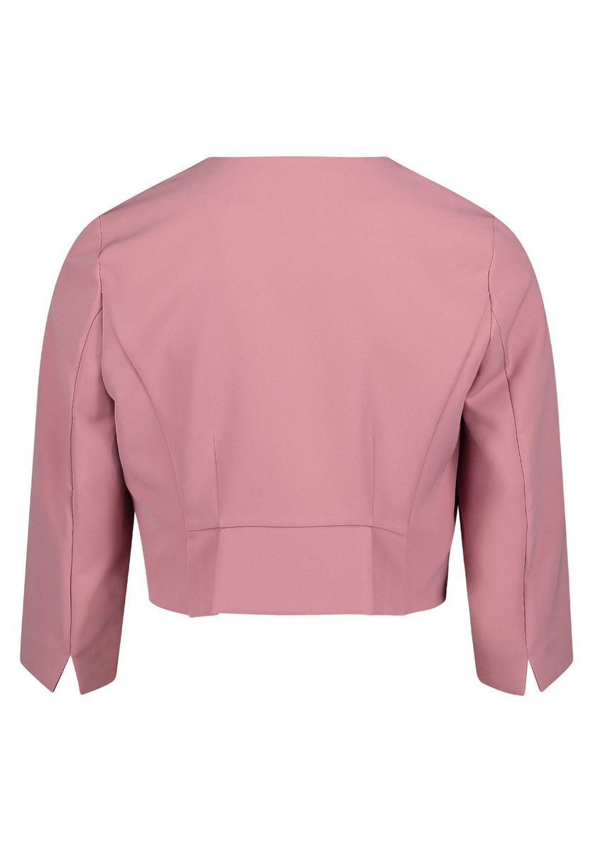 Elegantes Satin-Bolero mit Ärmelschlitzen
