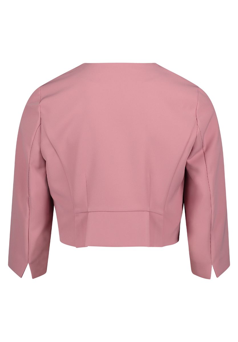 Elegantes Satin-Bolero mit Ärmelschlitzen