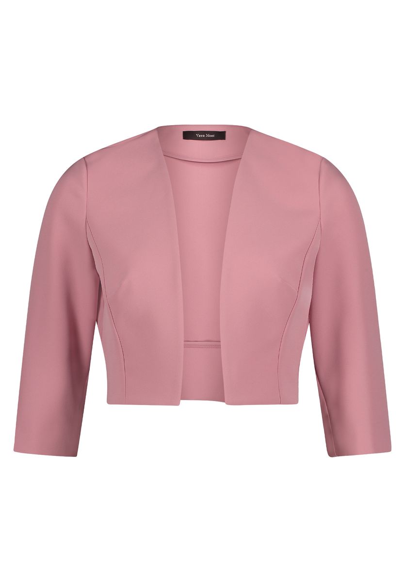 Elegantes Satin-Bolero mit Ärmelschlitzen