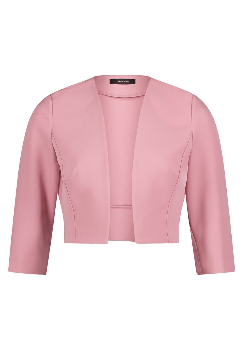 Elegantes Satin-Bolero mit Ärmelschlitzen