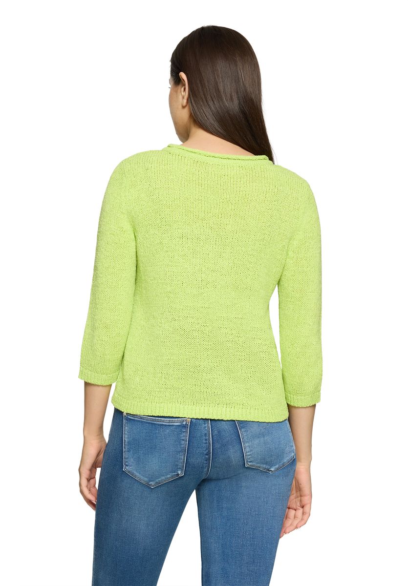 Klassischer Strickpullover mit 3/4-Ärmeln