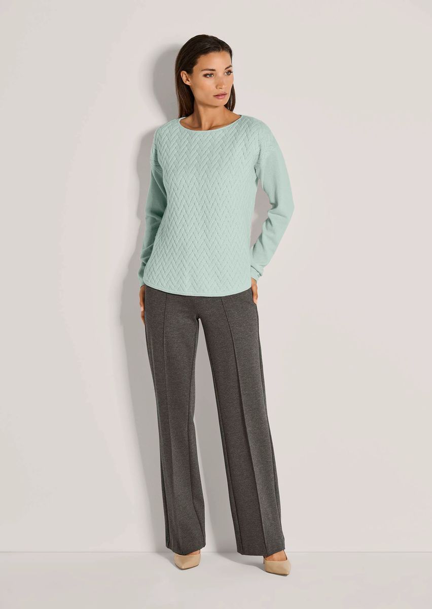 Jacquard-Pullover aus Woll-Kaschmir-Mix