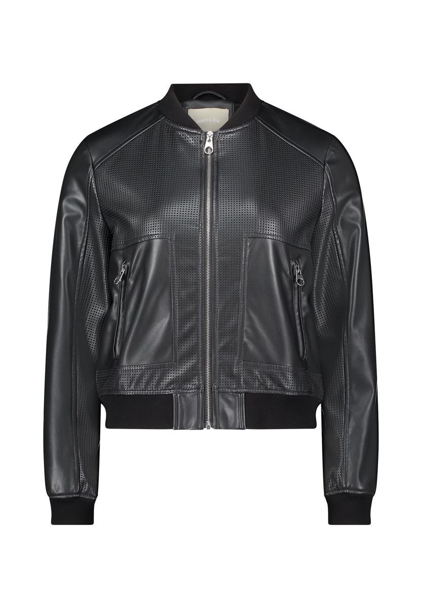 Elegante Bomberjacke mit Perforierung