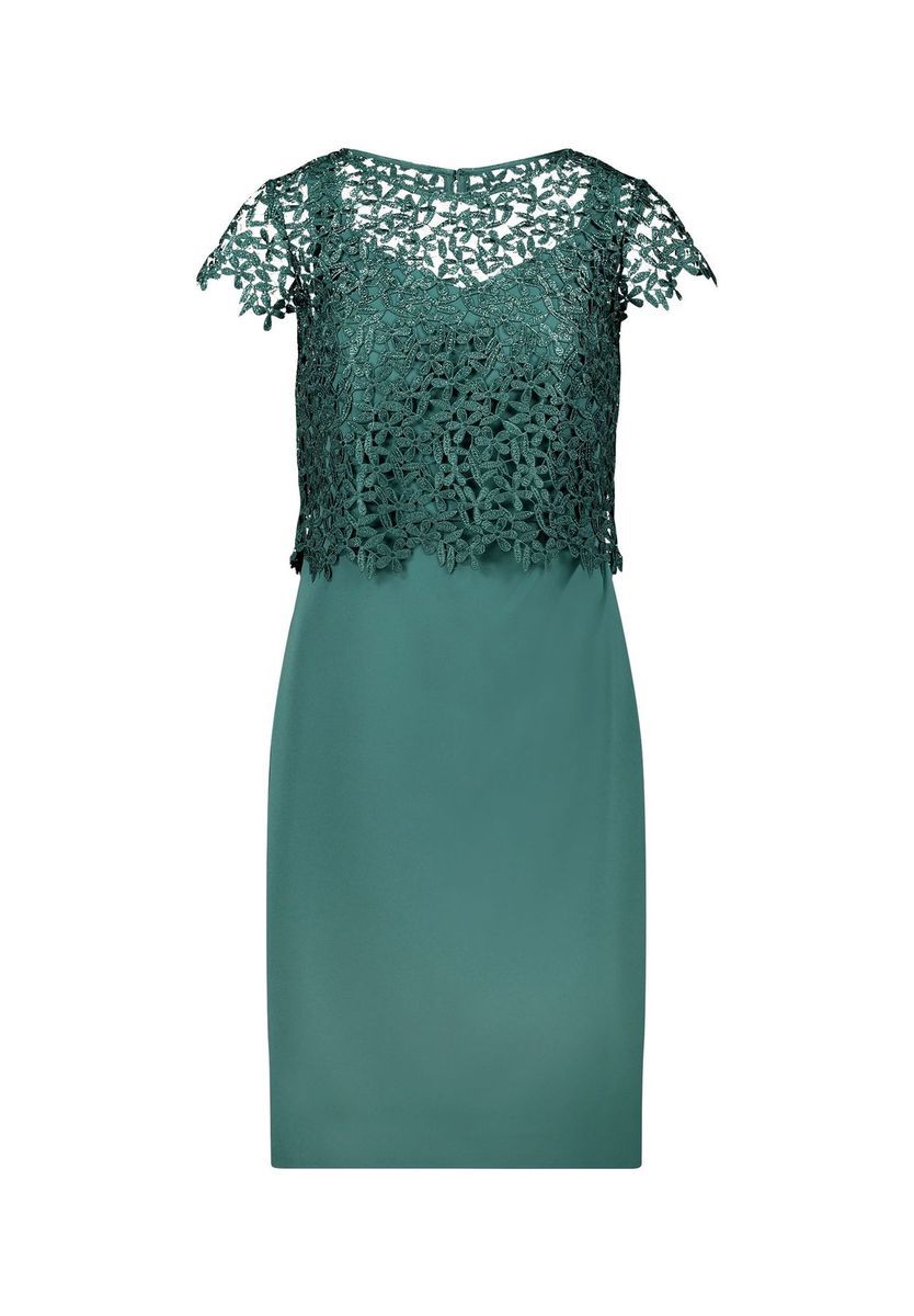 Elegantes Etuikleid mit Blumen-Spitze
