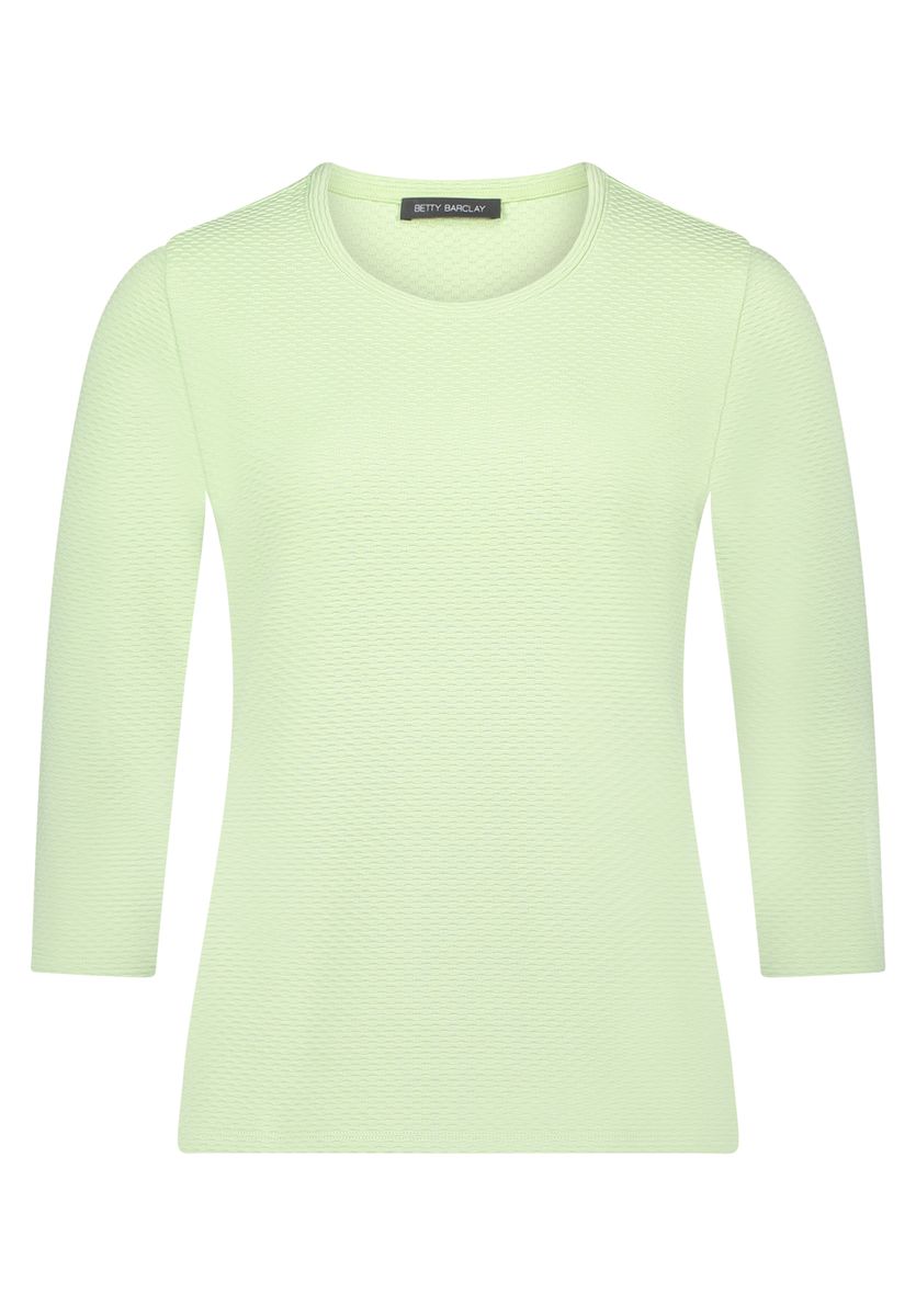 Strukturiertes Shirt mit 3/4-Arm