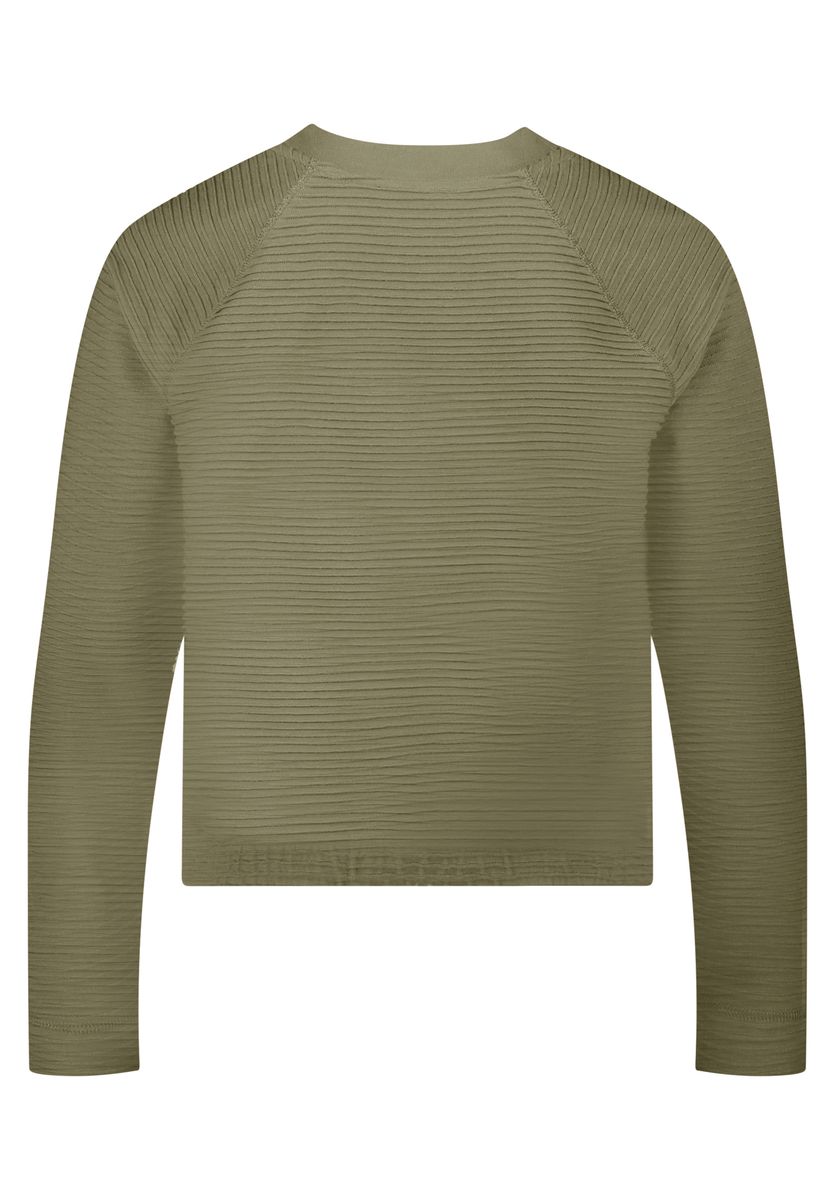 Strukturierte Raglanjacke mit Reißverschluss