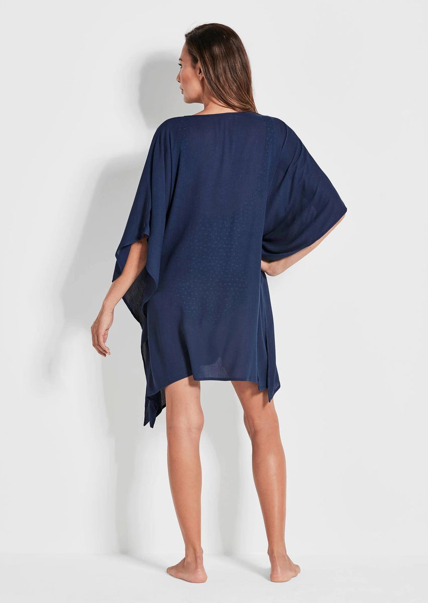 Leichte Strand-Kaftanbluse aus Crepe
