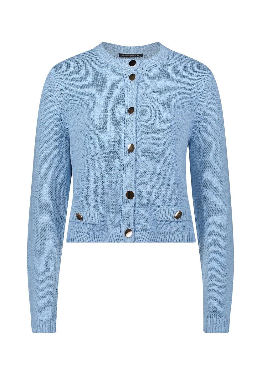 Strukturierter Strick-Cardigan mit Knöpfen
