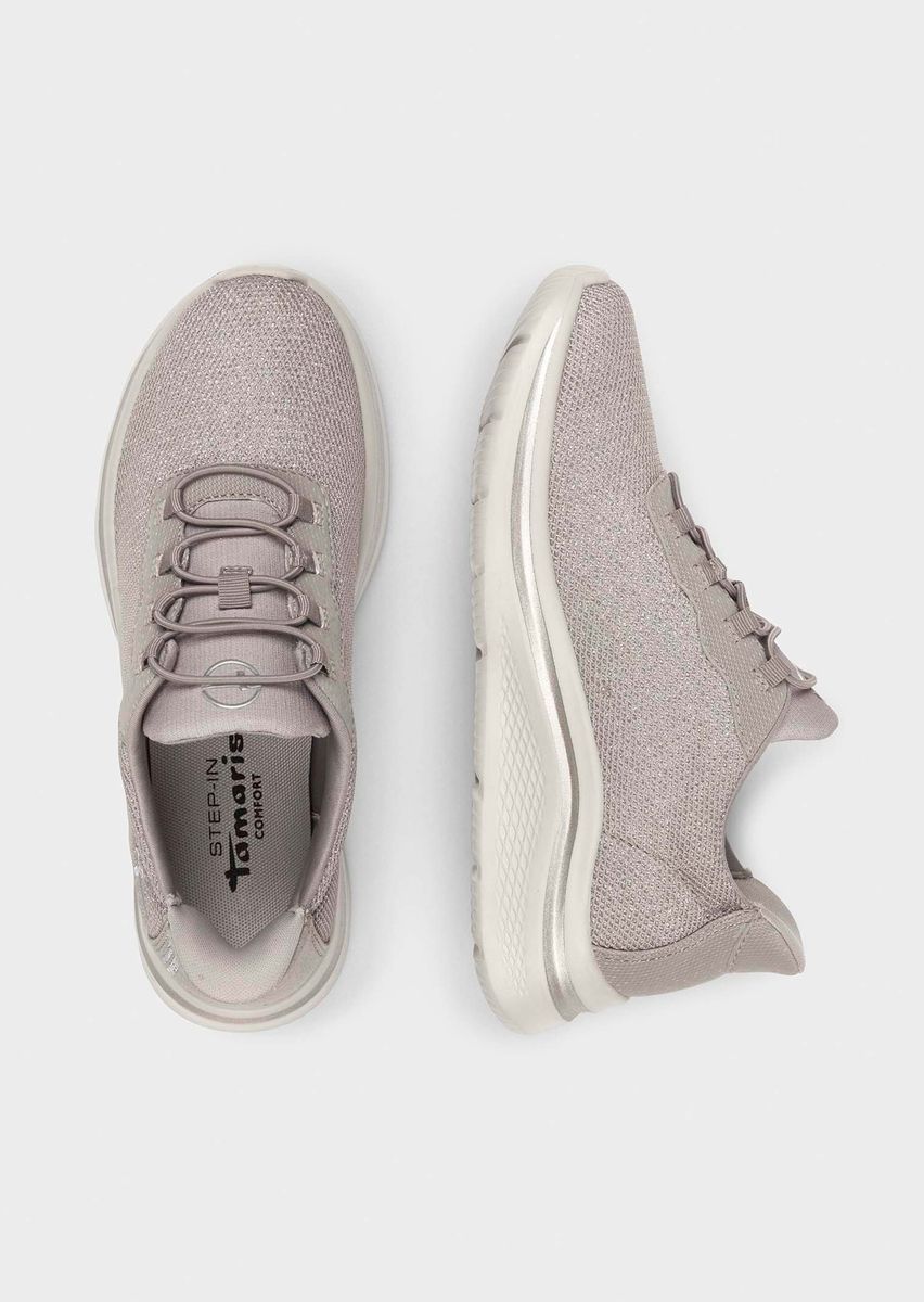 Schimmernder Slip-On Textilsneaker