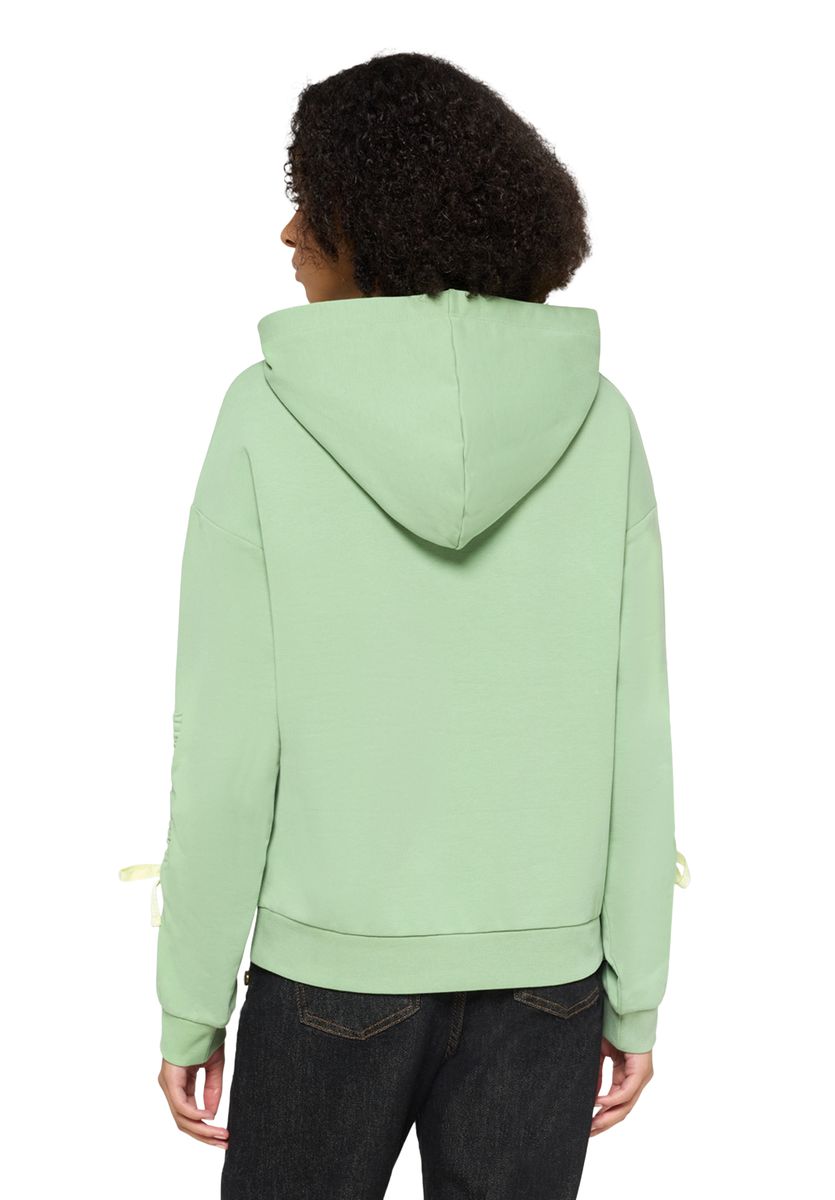Oversized-Hoodie mit grafischem Print und Schleifen-Ärmeln
