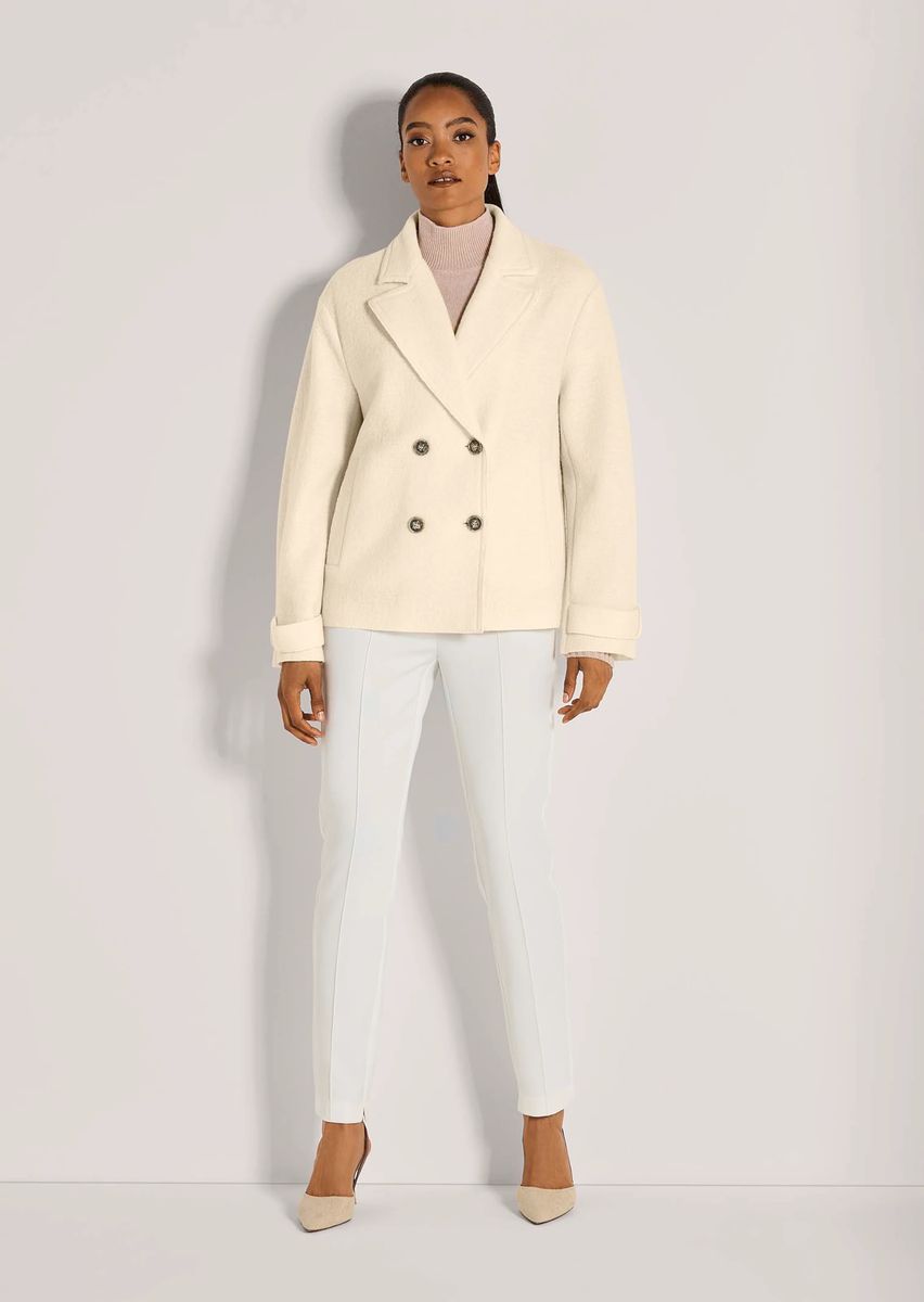 Zweireihiger Blazer aus Schurwolle