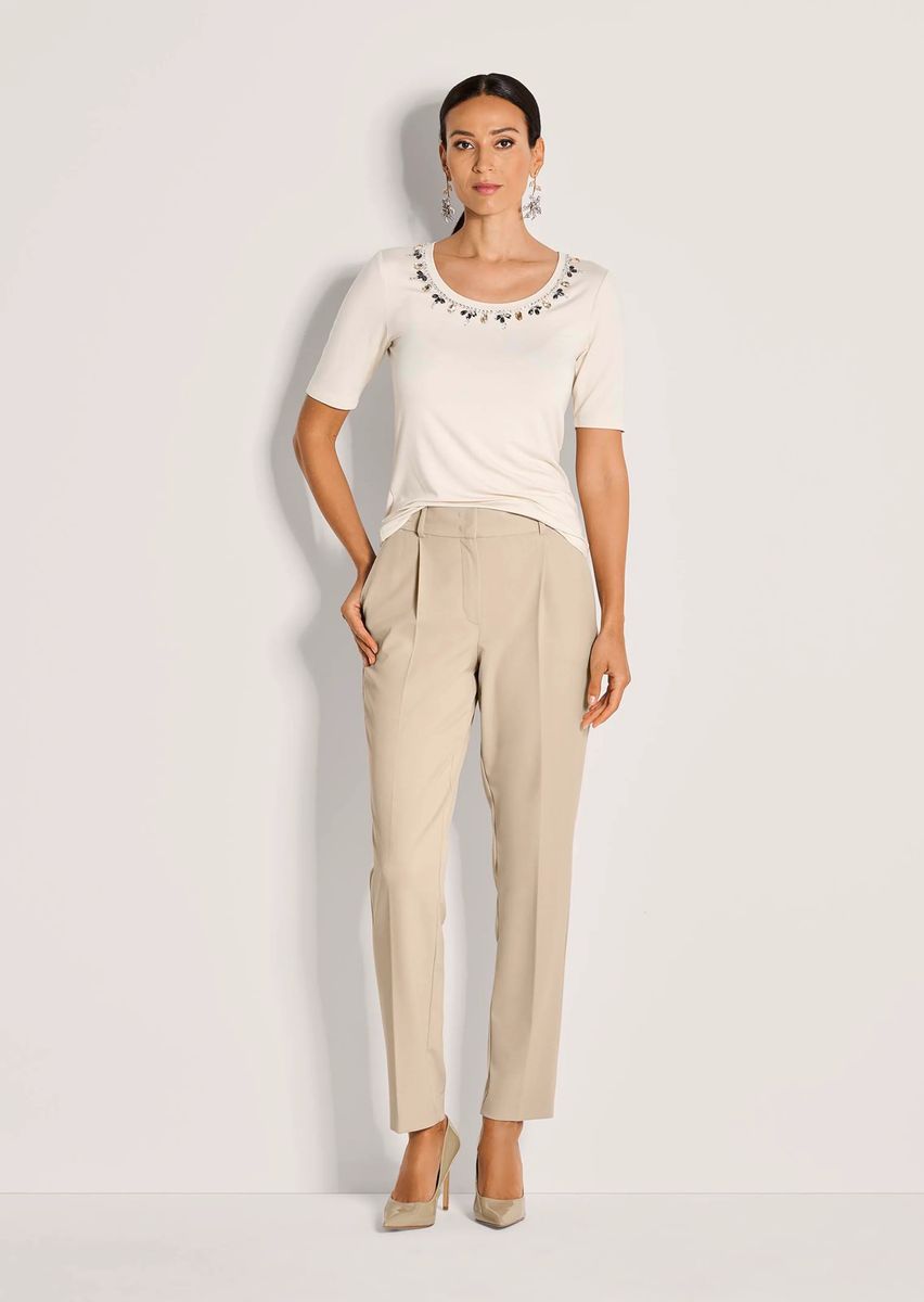Elegante Bundfaltenhose mit Bügelfalten