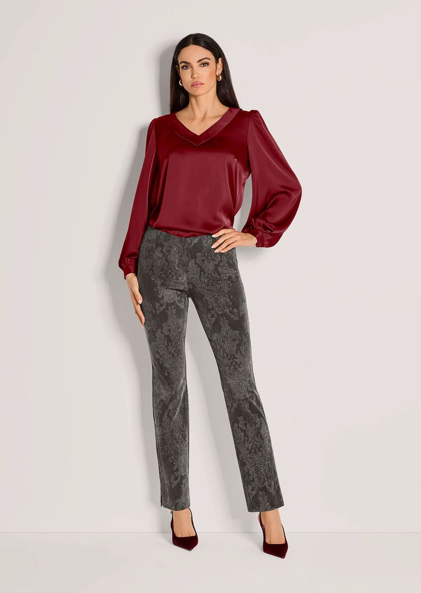 Schlupfhose mit Paisley-Muster