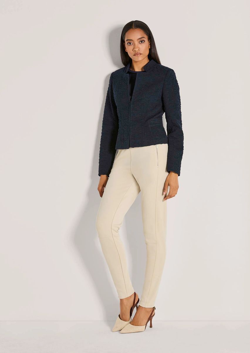 Kurzer strukturierter Jersey-Blazer