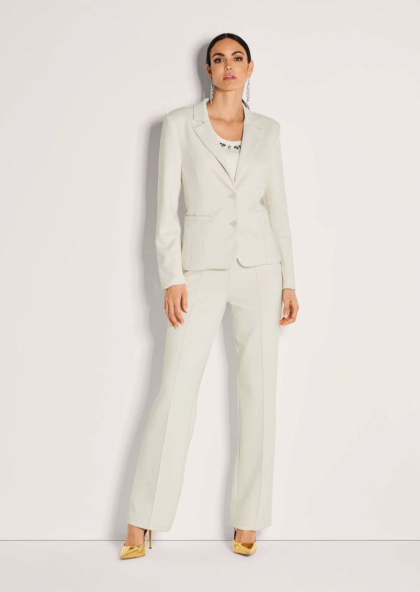 Taillierter Einreiher-Jersey-Blazer