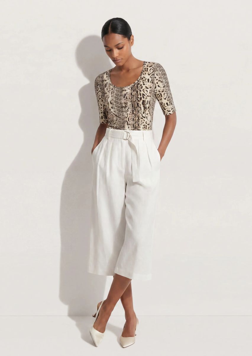 Rundhalsshirt mit Animal-Print