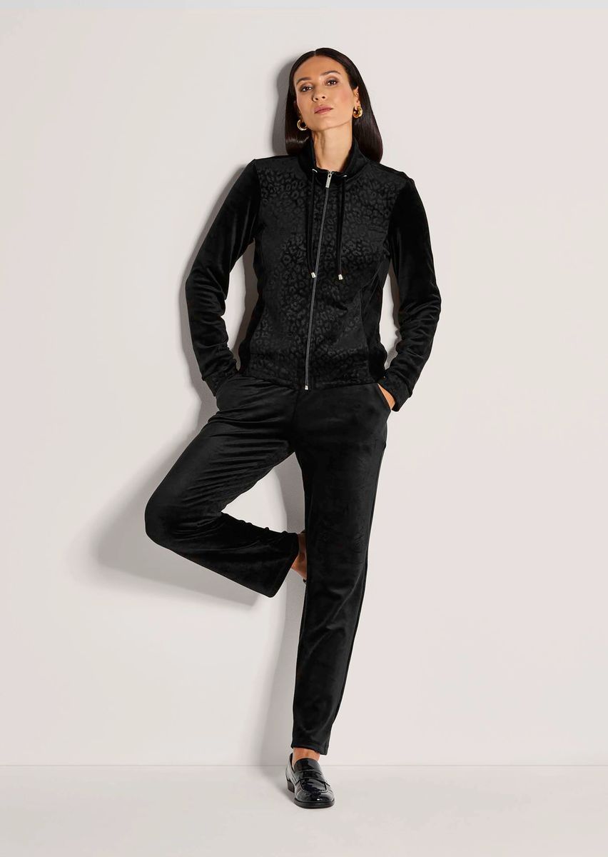 Nicki-Sweatjacke mit Reißverschluss
