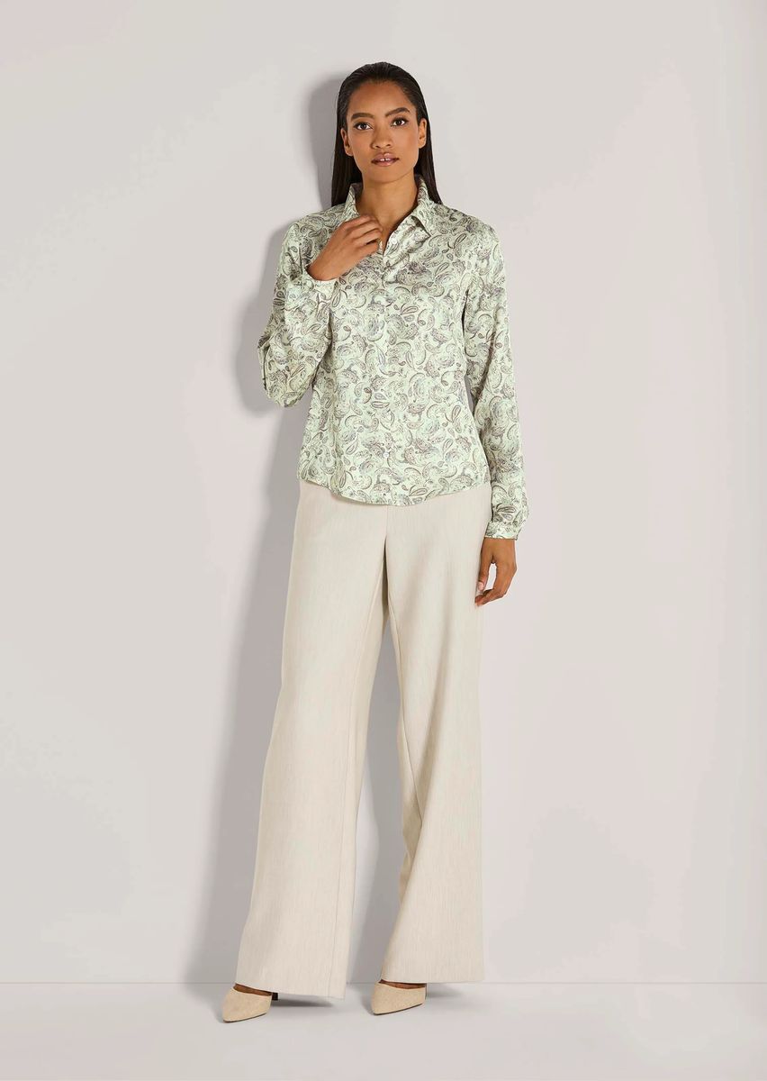 Bluse mit feinem Paisley-Print