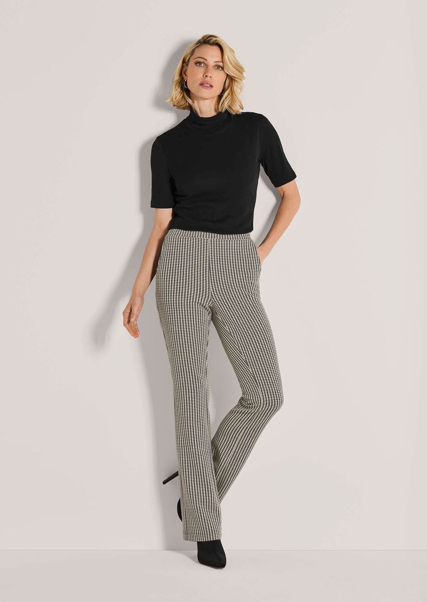Jersey-Schlupfhose mit Minimal-Muster