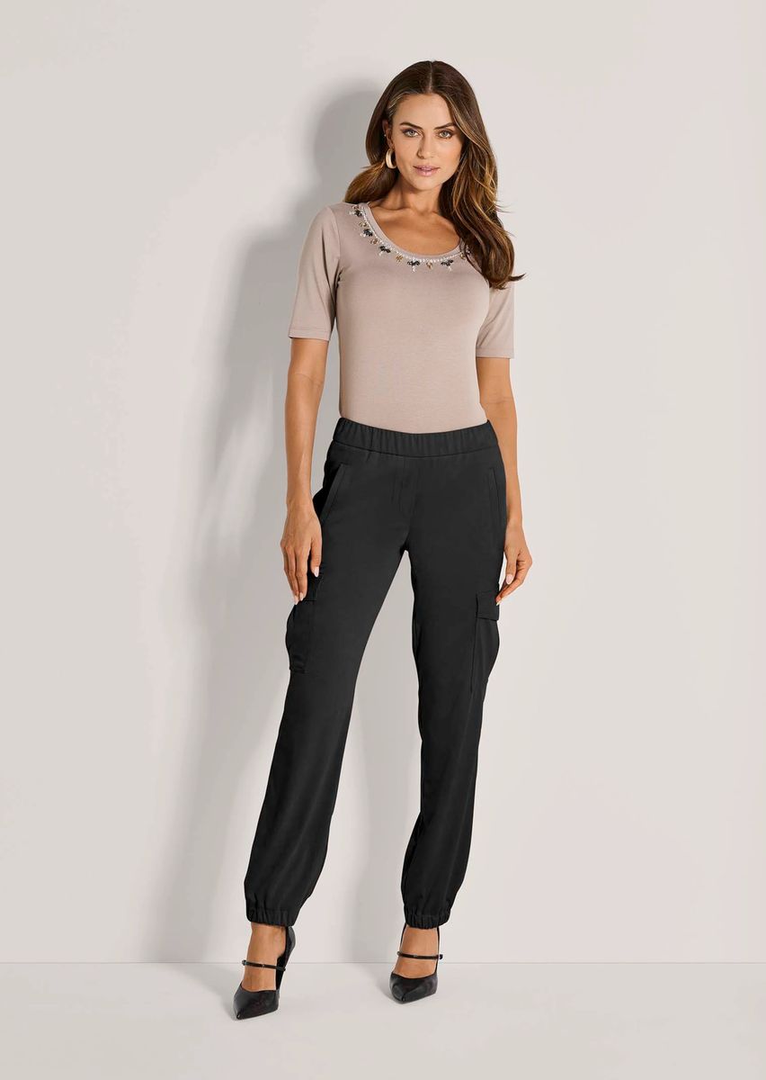 Cargo-Jogginghose aus softem Micro-Velours