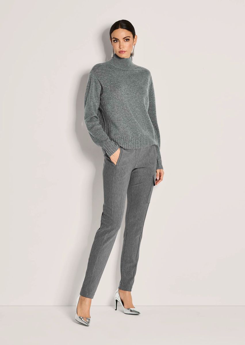 Edler Kaschmir-Mix Stehkragenpullover