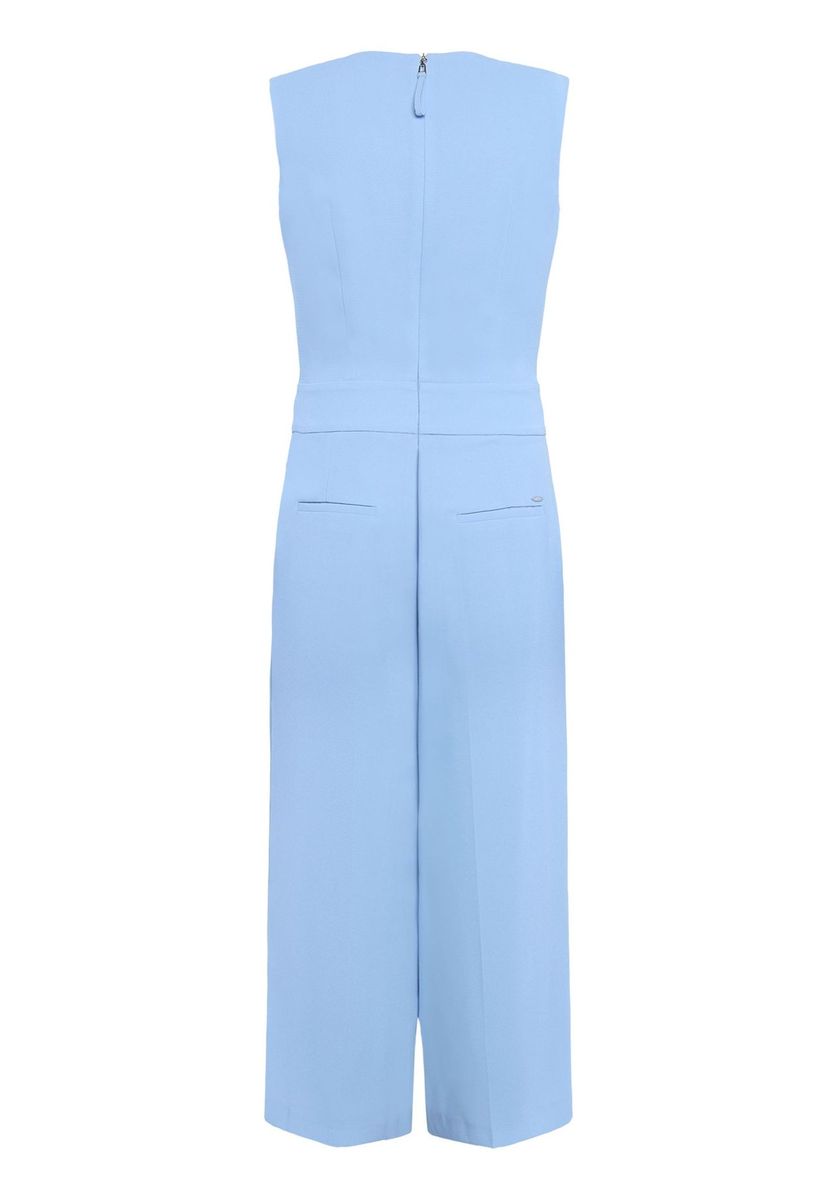 Eleganter Ärmelloser Jumpsuit mit Wasserfallausschnitt